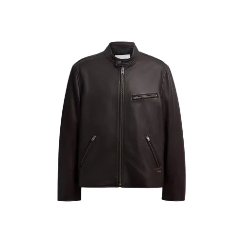 COACH FW25 Кожа Куртка Мужская