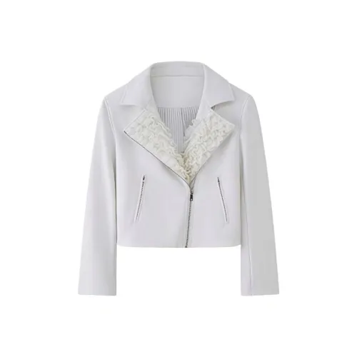 MA JOURNEE Белый Женские Куртки
