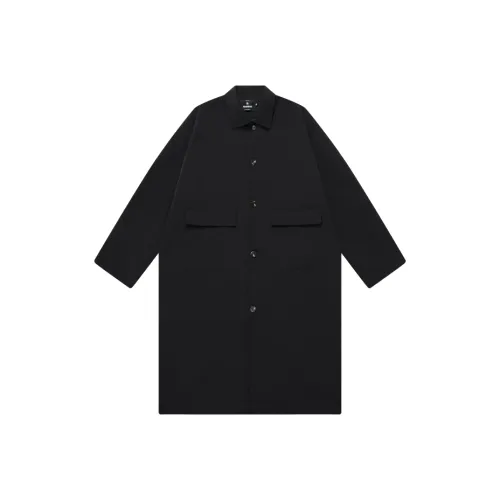 NANSSE Черный Унисекс Тренч