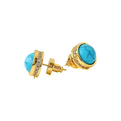 ZWU Copper Stud Earrings Women's ZWU Медные серьги-гвоздики женские