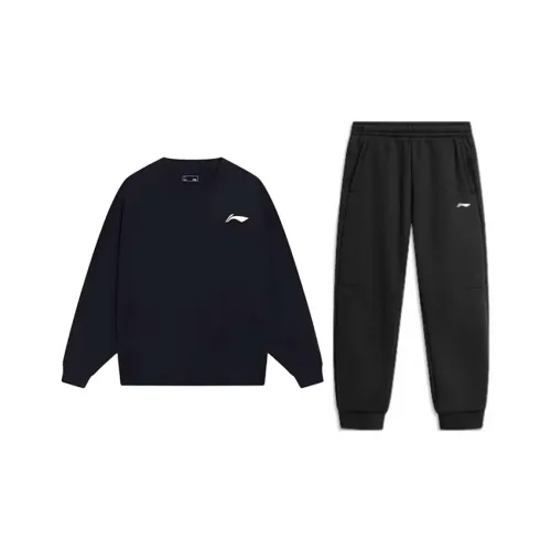 Лайнер Повседневная Спортивная Одежда Унисекс Черный + Черный