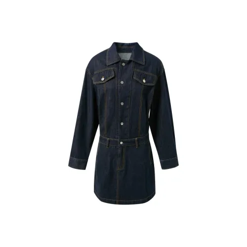 3COLOUR Длинное платье с длинными рукавами женское