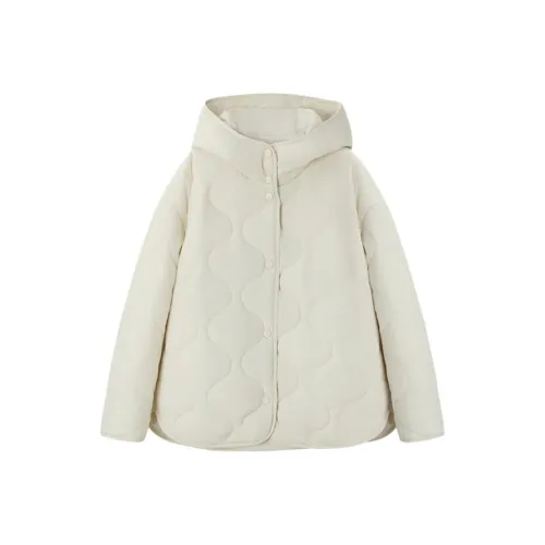 IHIMI Экрю Женские пуховики