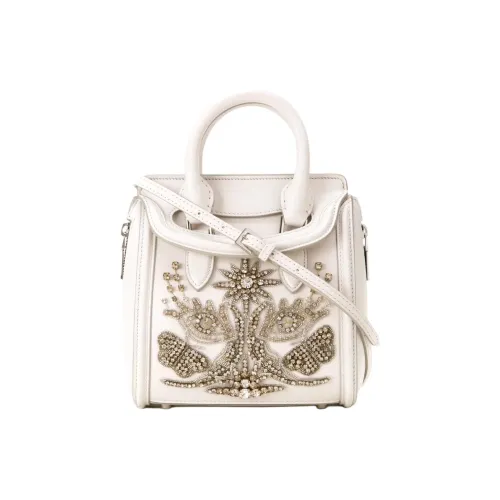 Alexander McQueen Lambskin Bag Mini Women's White