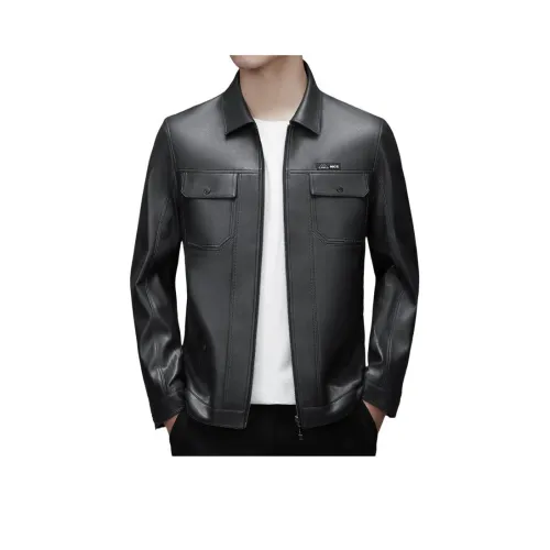 EMINU Мужские кожаные куртки