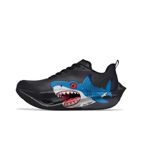 HERR TIGER Беговые кроссовки Низкий Топ Красный Eyed Shark Унисекс