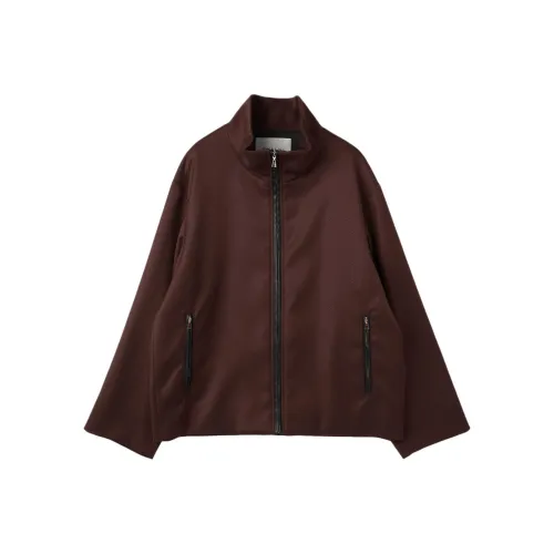 CULLNI FW25 Двойной Ткань Керсей ZIP UP Воротник-стойка Короткий Куртка Унисекс