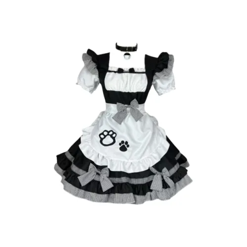 Wang Leshi Черный Женские Косплей