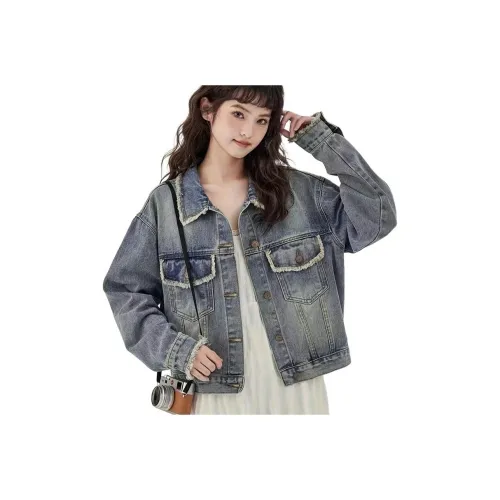 9c Collective Denim Jacket Women's
