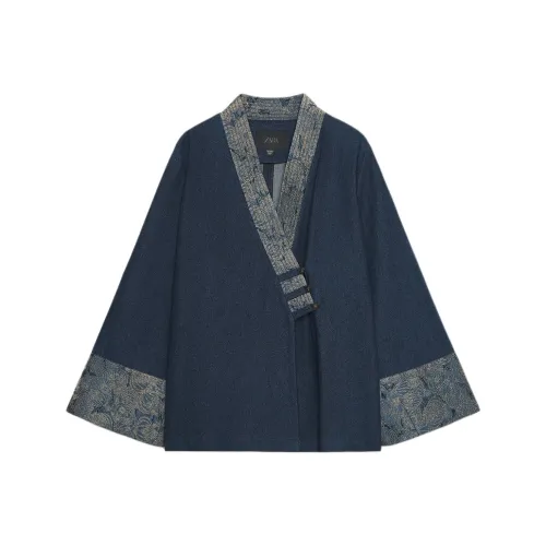 ZARA Blue Women's Jackets ZARA Синие Женские Куртки