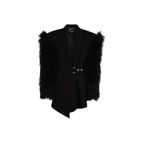 KARL LAGERFELD FW25 Длинное платье с длинными рукавами женское