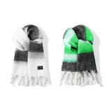 Чёрный Белый Градиент + Зелёный Градиент