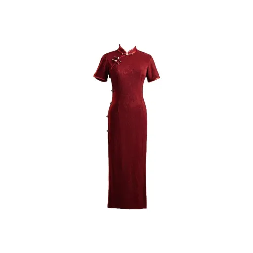 COVT Длинное платье с длинными рукавами женское