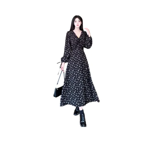 ZUKIZUKI Длинное платье с длинными рукавами женское