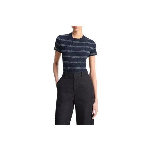 VINCE Синий Женские T-рубашки