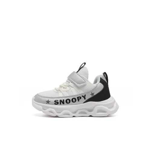 SNOOPY Космическая прогулка Легкий Амортизация Дышащий Противоскользящий Повседневная обувь Белый Черный Детский