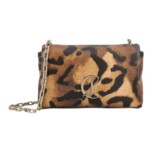 CL Loubi Телячья кожа Сумка через плечо Женская Коричневая