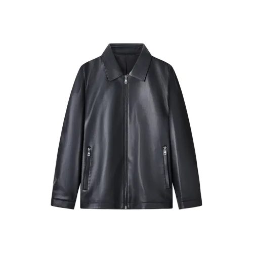Jiumuwang мужские брюки эксперт FW25 кожа куртка мужская