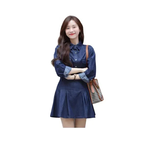 FINDSME GAGA Темно-синий Женские Комплекты с Юбкой