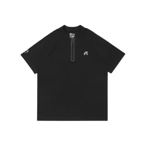 Malbon Golf Collaboration Мужская черная поло рубашка