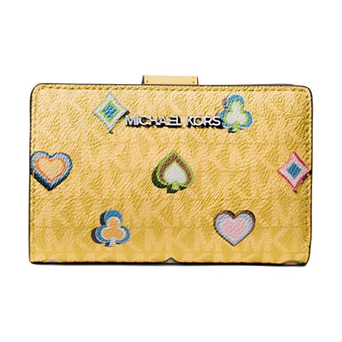 MICHAEL KORS Jet Set Холст Кошелек Женские Желтый