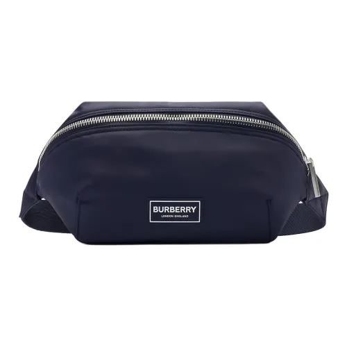 Burberry Nylon Belt Bag Adjustable Clip Belt Zip Closure Polished Metal Hardware