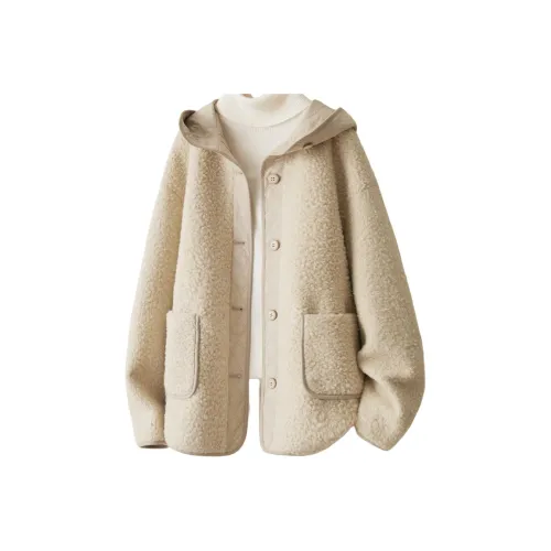 IHIMI Светлый хаки Женские бархатные куртки