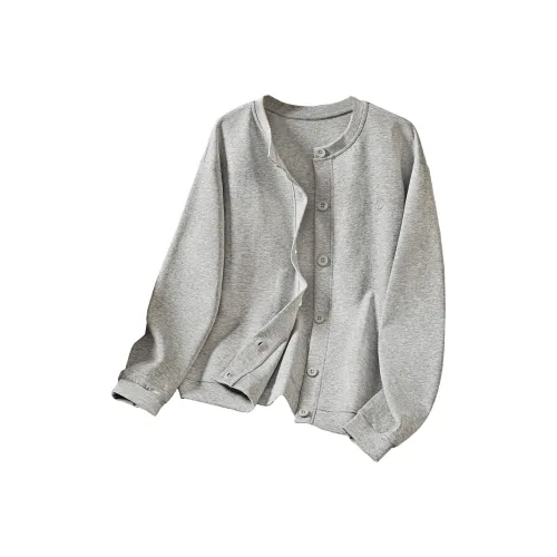 TOUCH Светло-серый Женский Короткий Пальто