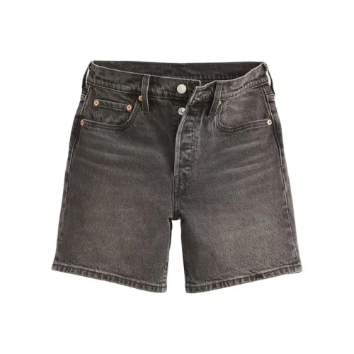 Levis Темно-серые женские джинсовые шорты