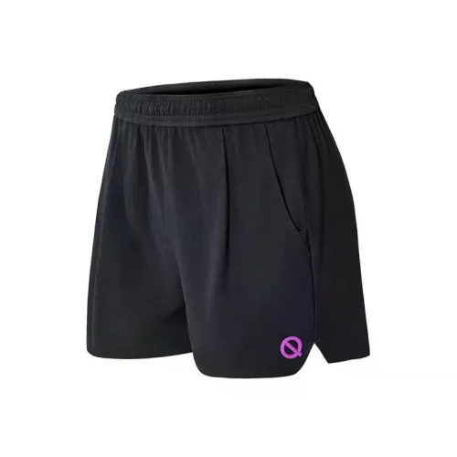 Qinkung Черный Женские Three Quarters Women's Running Шорты