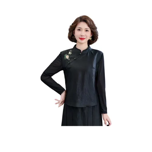 QUEDIT Сумеречный черный Женские рубашки