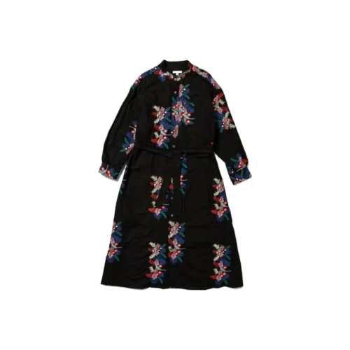 Engineered Garments Collaboration Длинное платье с длинными рукавами Женское