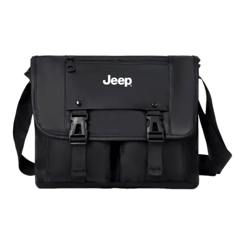 JEEP Oxford Messenger Bag Crossbody Bag Shoulder Bag Men's Black