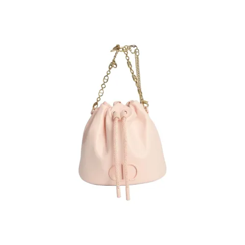 DIOR Sheepskin Bucket Bag Women's Pink