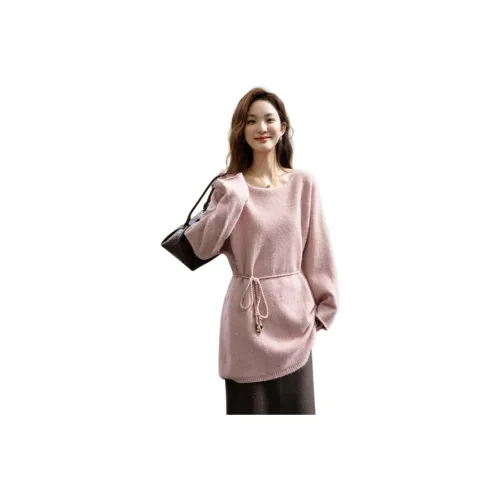 Dme Розовая кожаная женская трикотажная одежда