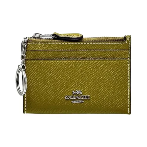 COACH Кожа Документы Картхолдер Мини Унисекс Умбра