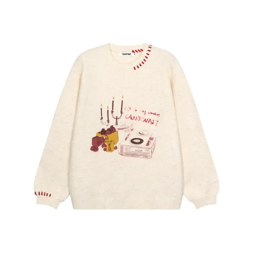 CANOTWAIT_ Экрю Унисекс Свитера