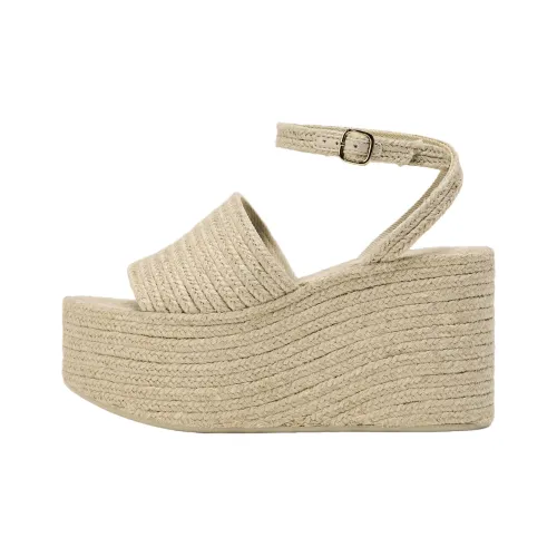 ZARA One Ремень Сандалии Женские Светлый Бежевый