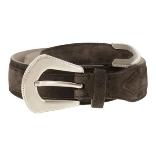 BRUNELLO CUCINELLI Кожаные ремни Унисекс Коричневый