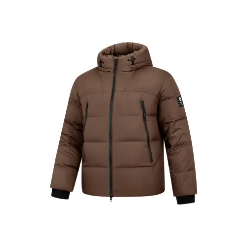 QIAODAN Cozy Nest Пуховик Мужской Зимний Пшенично-хаки