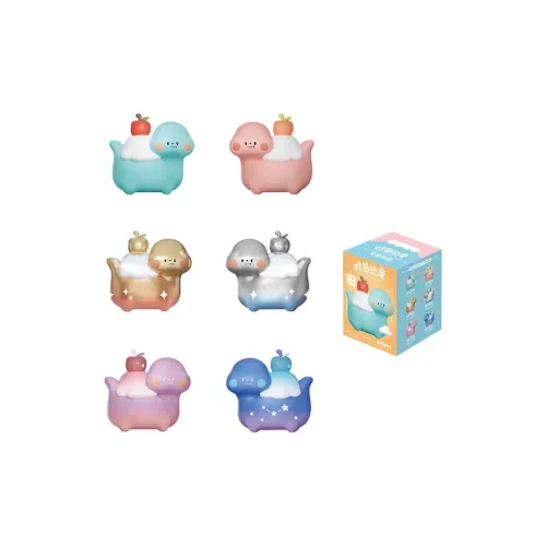 TOYZEROPLUS Foodie Dinosaur Blind Boxes Single Mystery Box Full Box 8 Pack