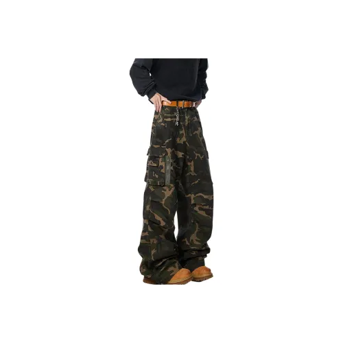 PISYPOX Камуфляж Унисекс Повседневные Штаны