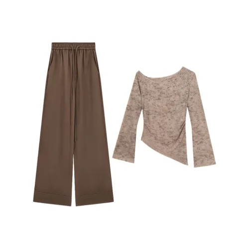 Nathania Коричневый Женские Повседневные Костюмы