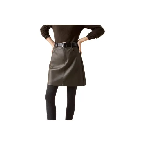 Mo Han Yi Mei Кожаные короткие юбки Женские