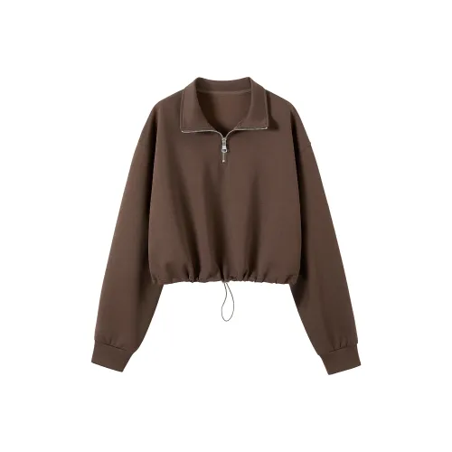 TOUCH Темный кофейный женский свитшот