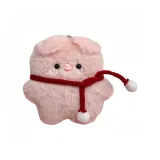 Розовая Свинка + Красный Шарф