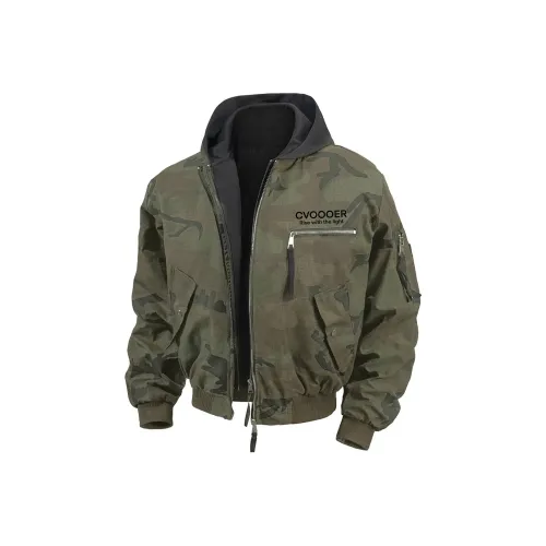 CVOOOER Камуфляж Унисекс Куртки