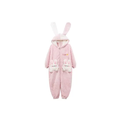 MEIJIAO Розовый Cute bunny Женские Банные халаты