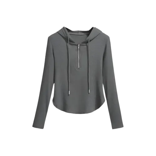 DANCANG T-рубашка Нишевый Мода Длинный рукав Топ Женский