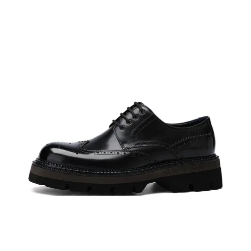 U7 BROGUE Броги Official Business Casual Leather Shoes Men's Black